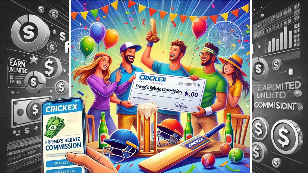 What Is Crickex Friend’s Rebate Commission | Earn Unlimited Commissions!
