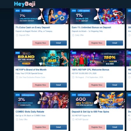 HeyBaji First Deposit Bonus Review